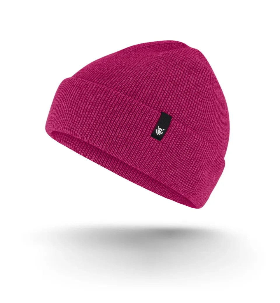Incylence Merino Beanie Magenta hue merinould