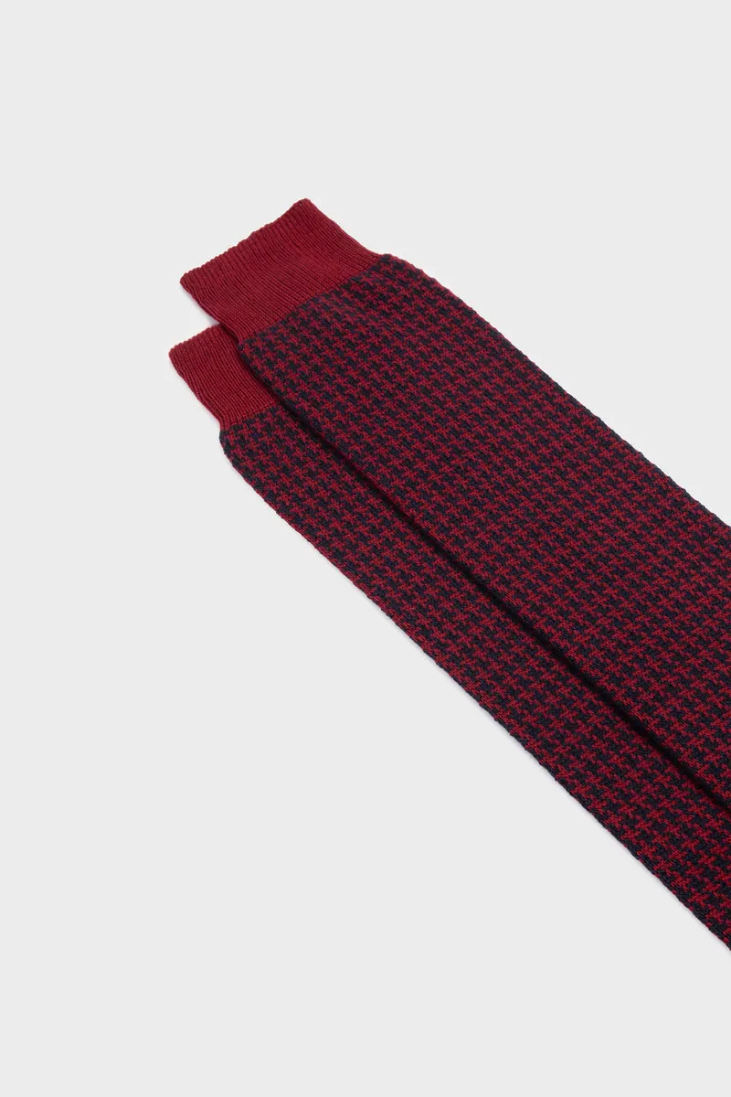 Bresciani Egon strømper blå uld cashmere