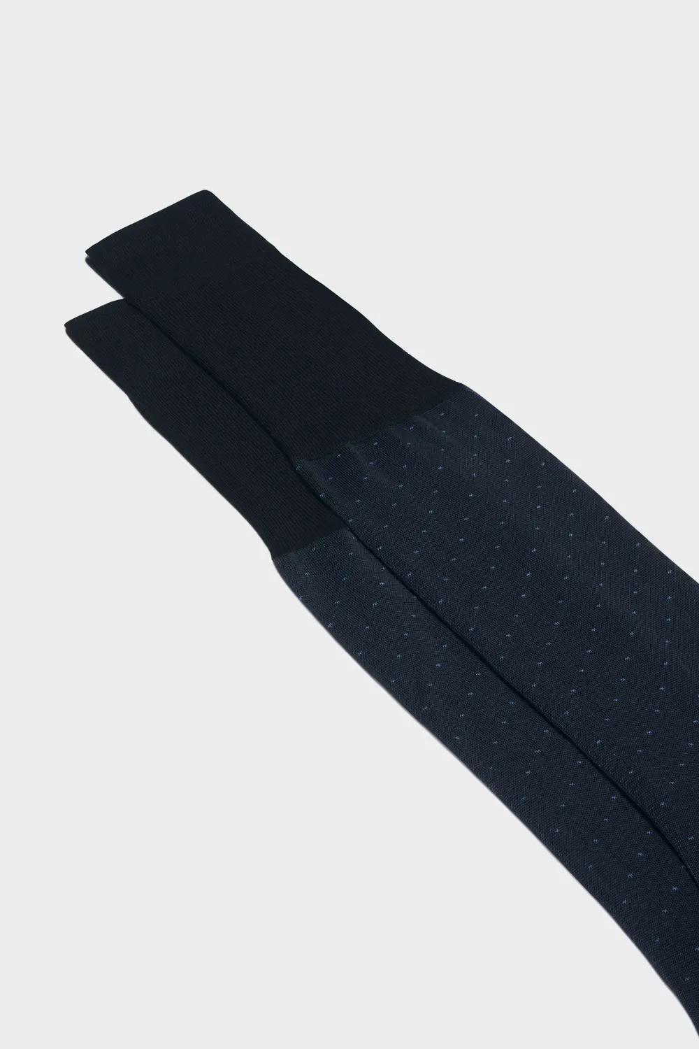 Bresciani Essentials Fabio herresokker navy prikker bomuld