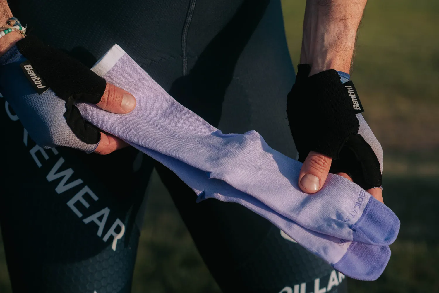 Incylence Ultralight Pure Viola cykelstrømper Dryarn