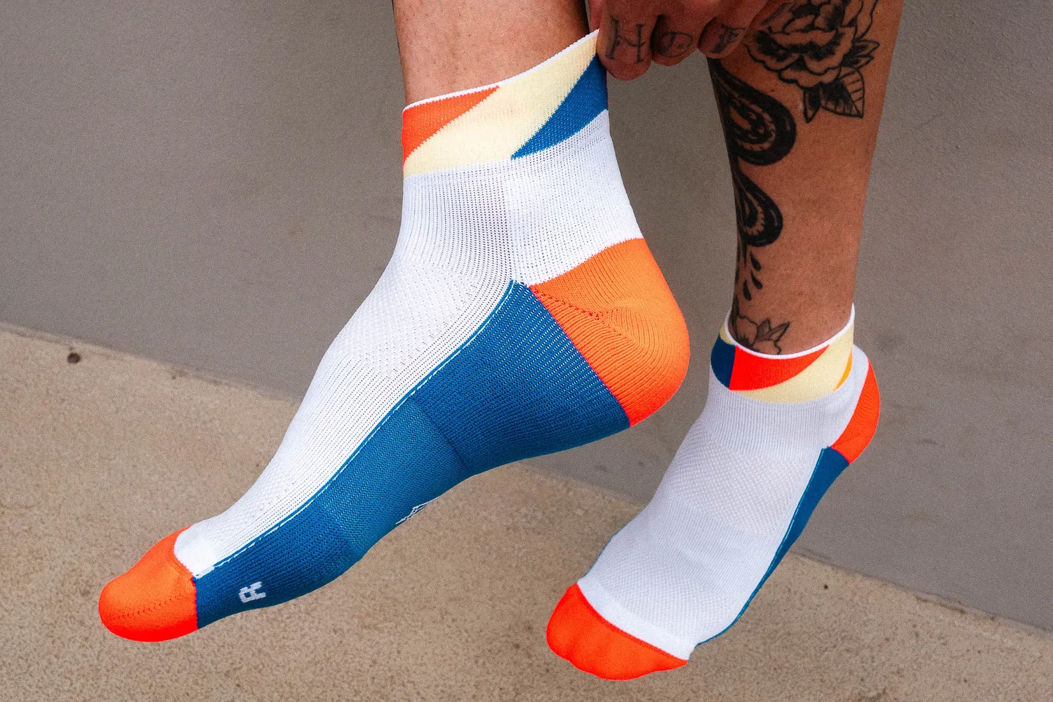 Incylence Running Polygons Short løbesokker blue inferno