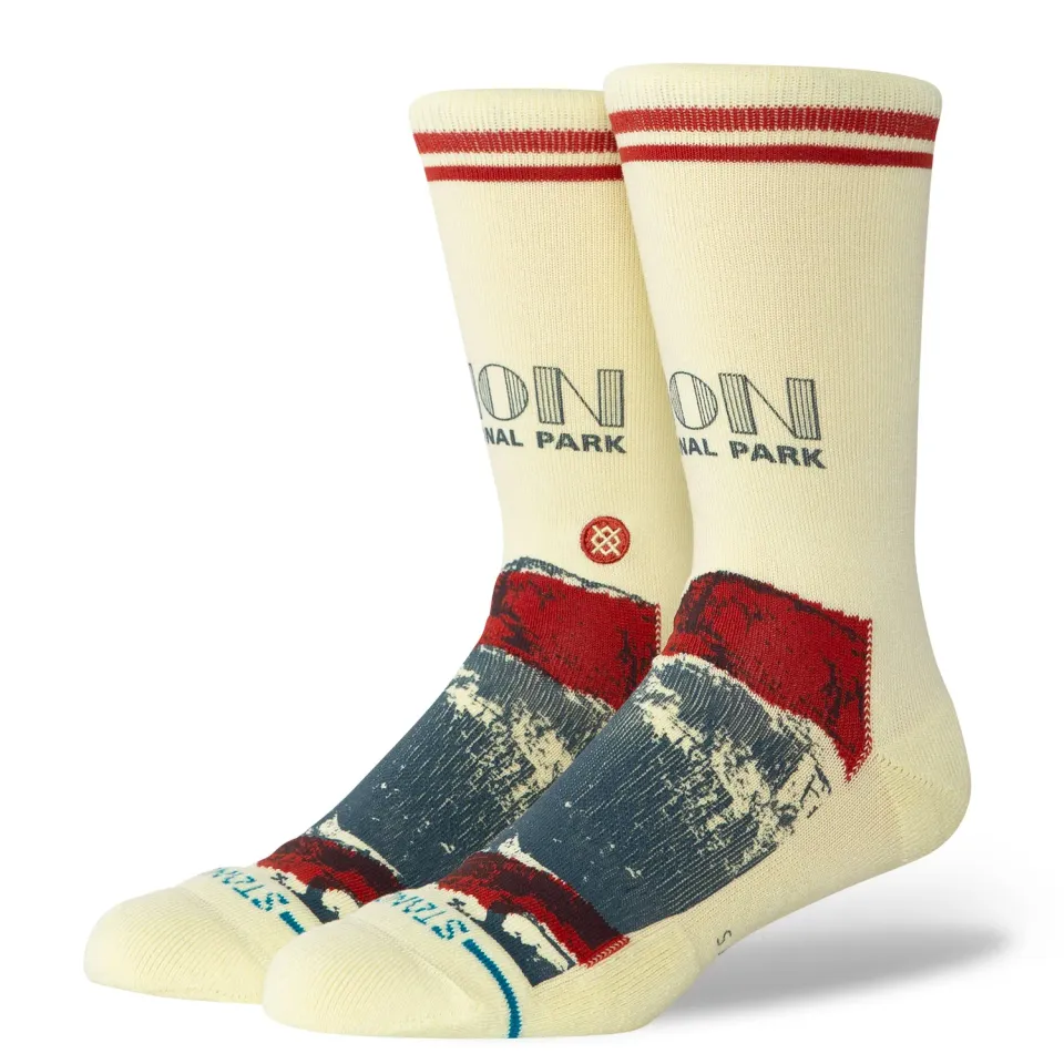 Stance Zion NP Crew strømper butter medium polstring