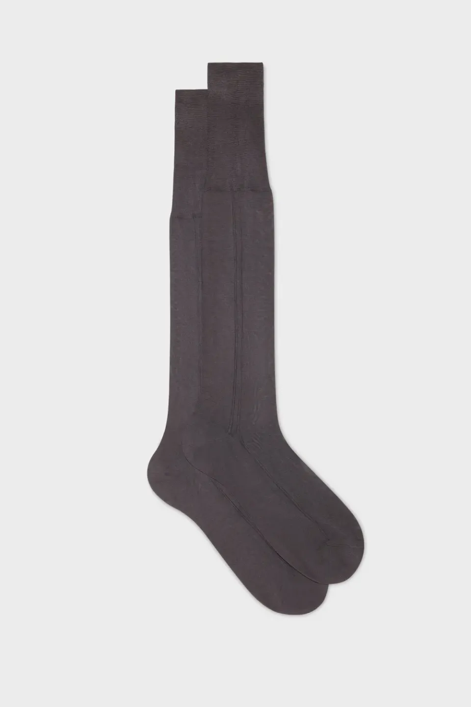Bresciani Celio silkesokker medium grey 100% silke