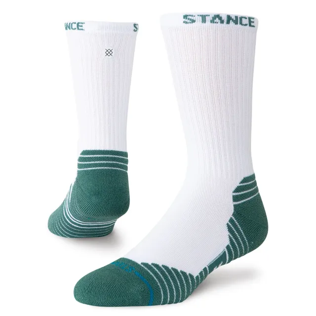 Stance Fairway Ribbed golfsokker hvid nylon