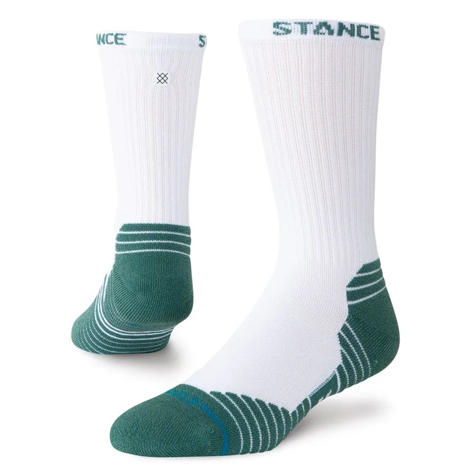 Stance Fairway Ribbed golfsokker hvid nylon