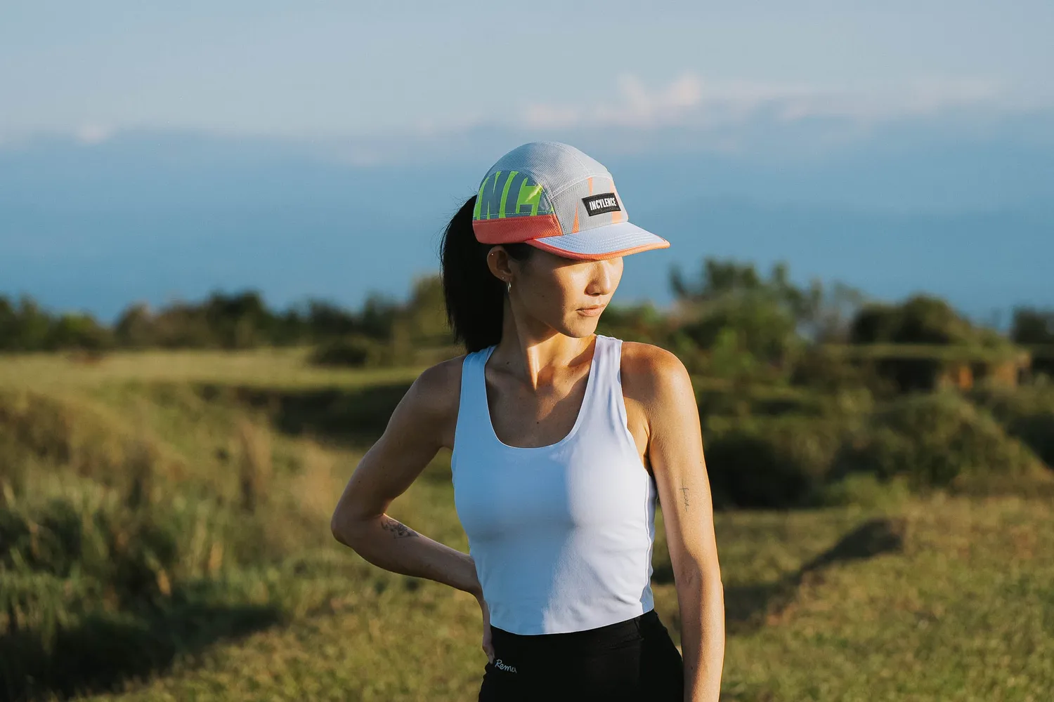 Incylence Trail Running Cap Neon Storm kasket One Size
