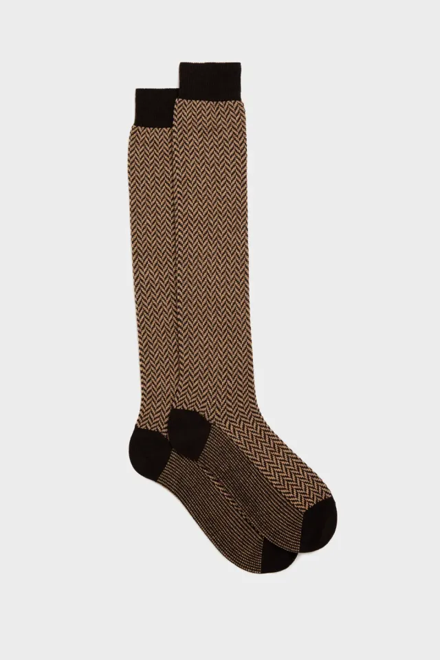 Bresciani Essentials Davide herresokker brun cashmere