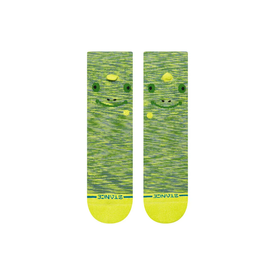 Stance Kids Spikey crew sokker grøn medium