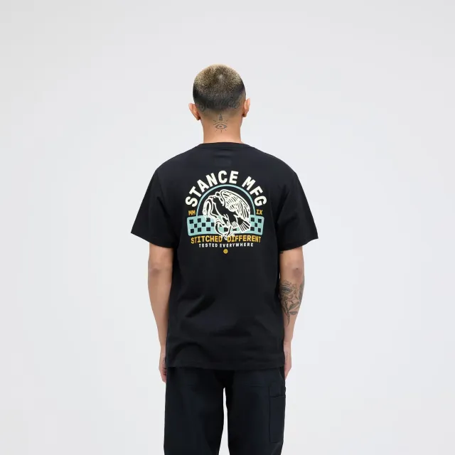 Stance Classic Prey T-shirt sort mellemvægt bomuld