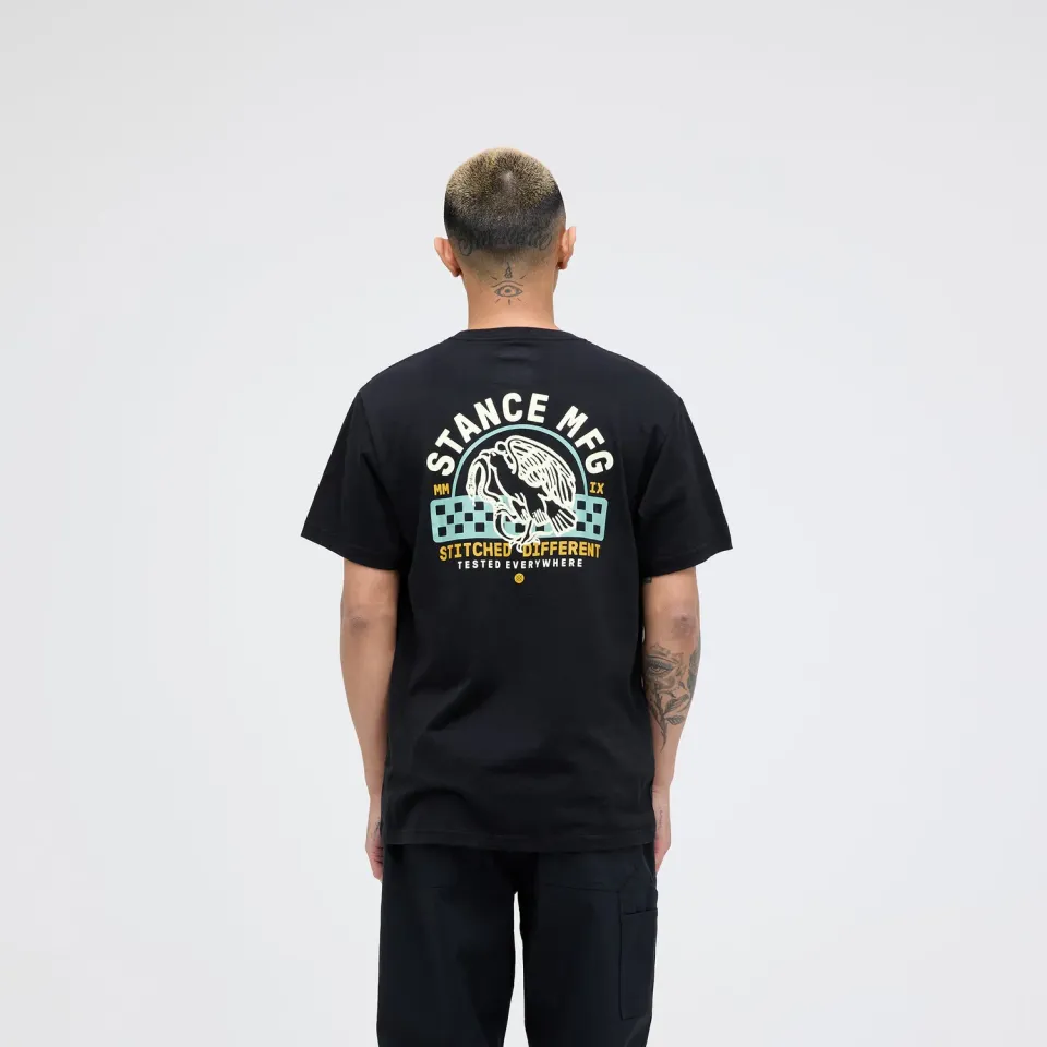 Stance Classic Prey T-shirt sort mellemvægt bomuld