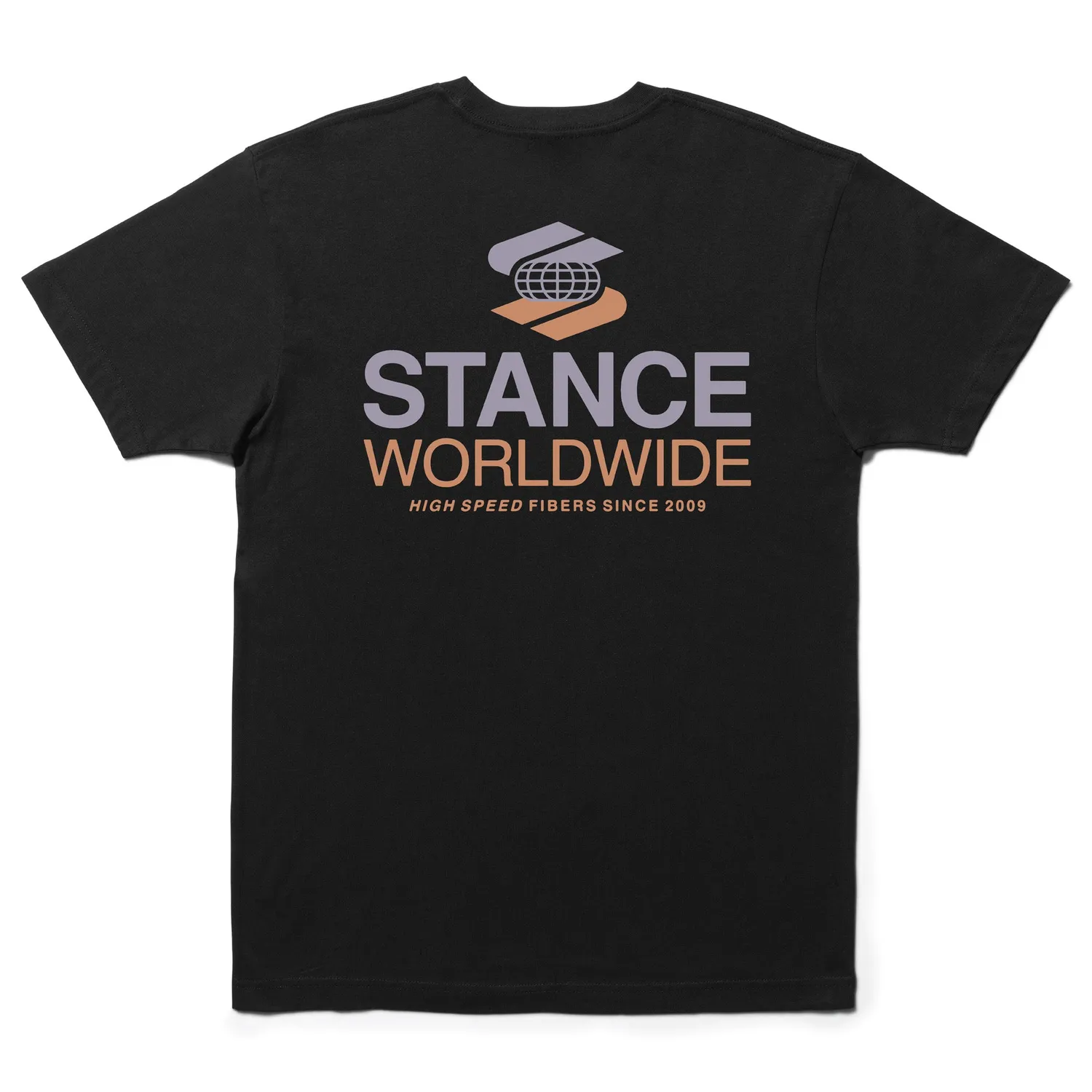 Stance Worldwide t-shirt sort bomuld