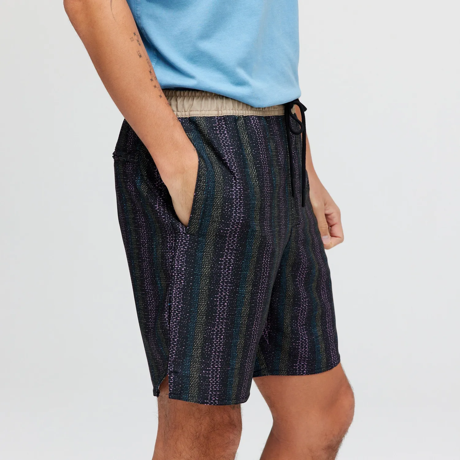 Stance Complex Athletic Short 7" shorts Black Fade med stretch