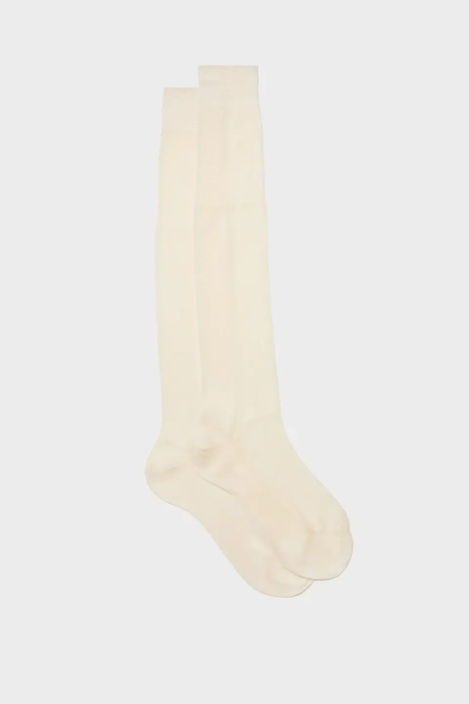 Bresciani Luxury Celio herresokker hvid silke