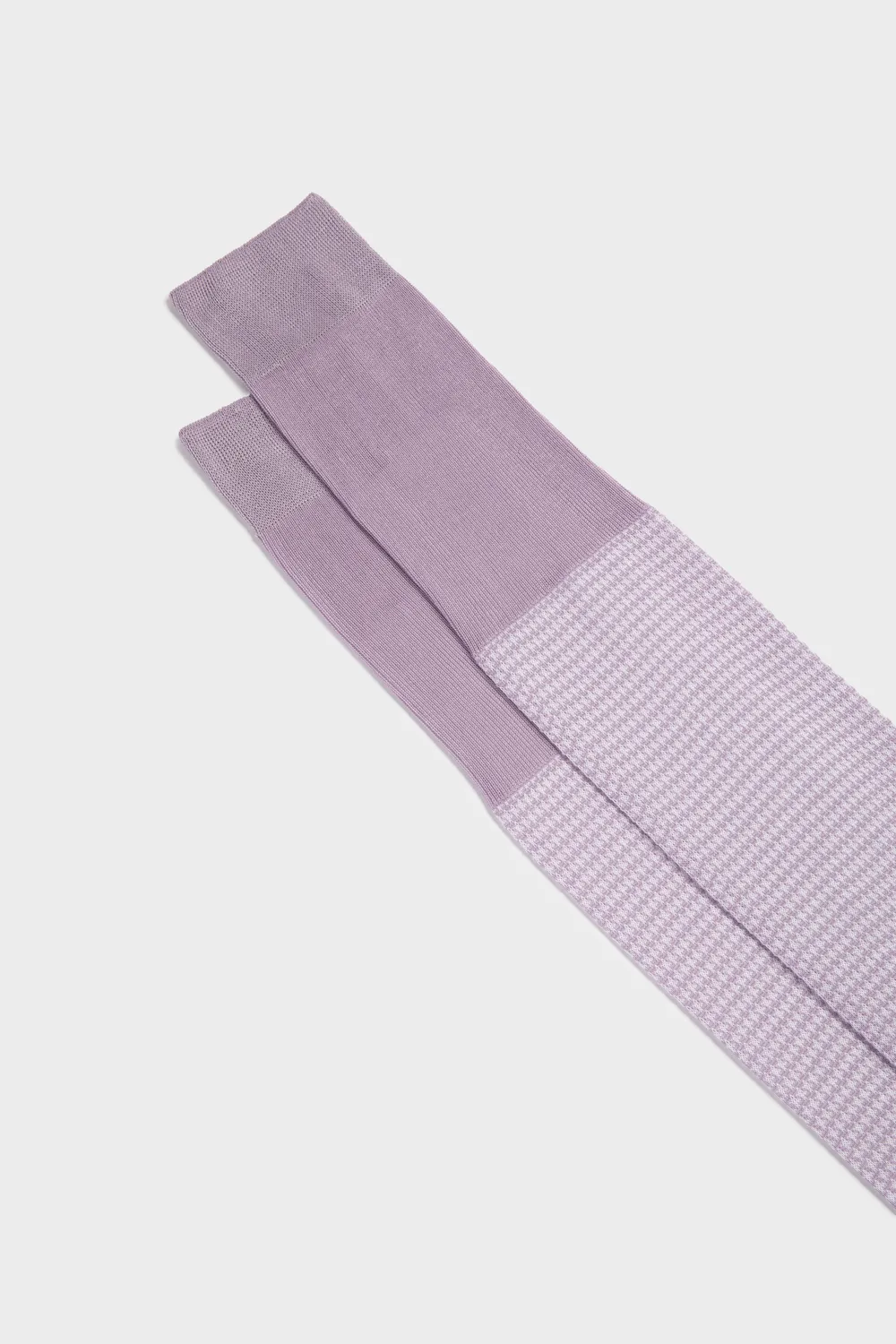 Bresciani Essentials Leo strømper lilla pied de poule