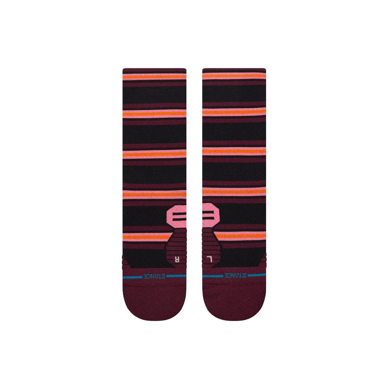 Stance Wayfarer Light Crew løbestrømper fig – let polstring