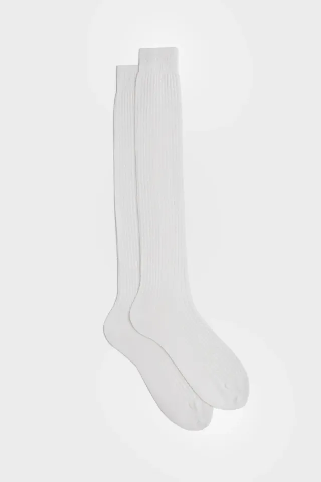 Bresciani Essentials Raffaello bomuldsstrømper hvid