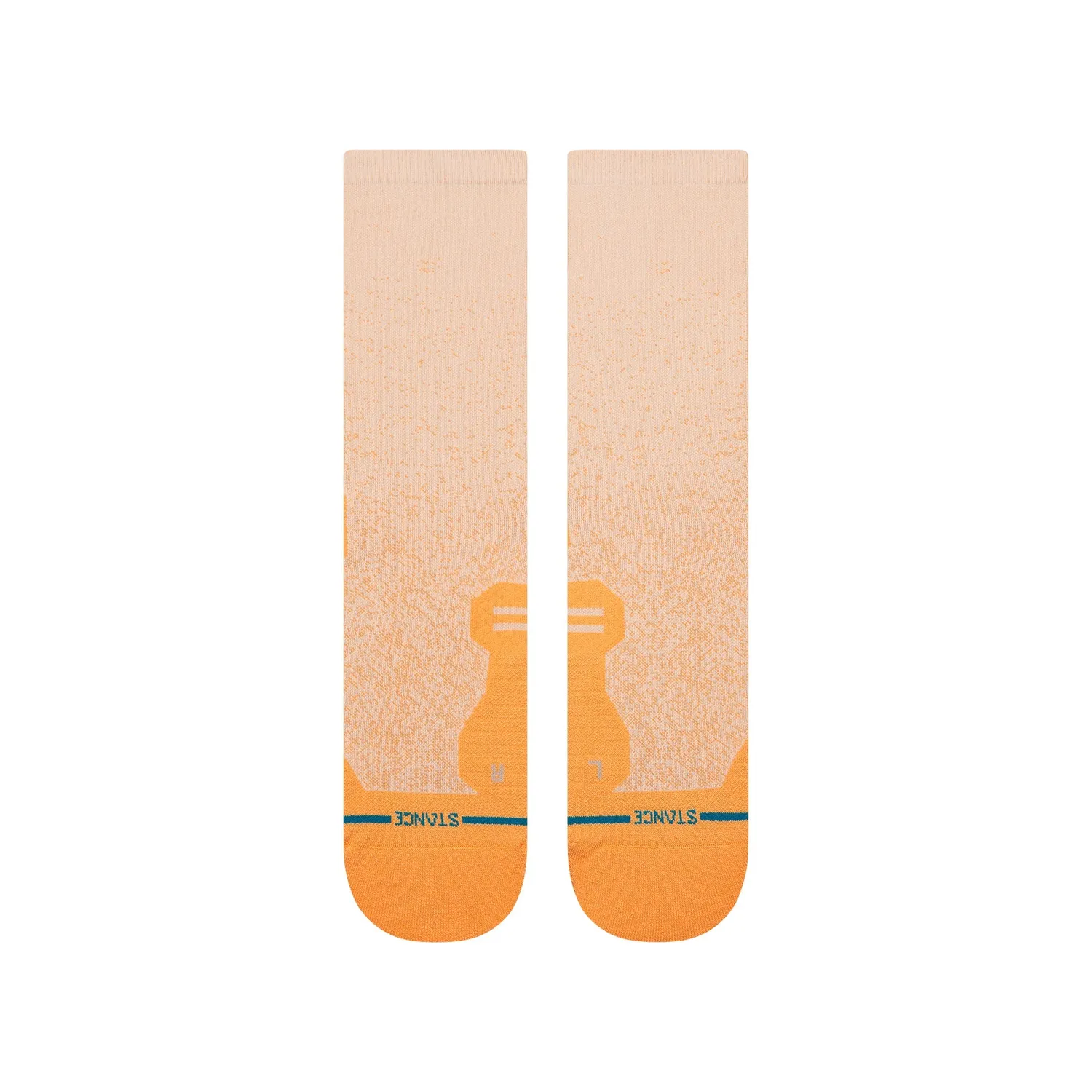 Stance Powder Split Light Crew løbestrømper mango