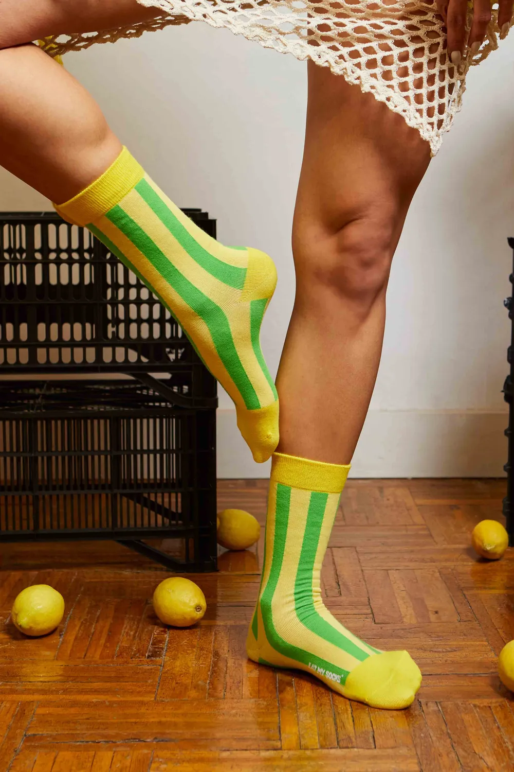 Eat My Socks Fresh Lemons sokker 2 par bomuld