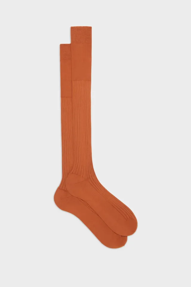 Bresciani Essentials Marcello herre sokker rust øko-bomuld