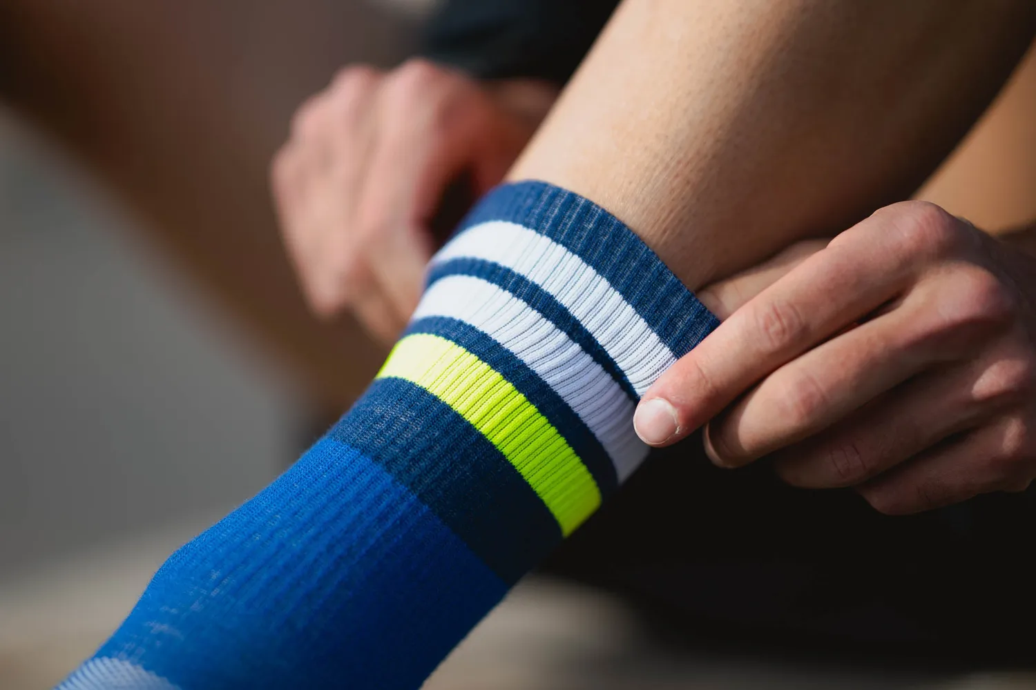 Incylence Merino Strive sokker blue canary merinould