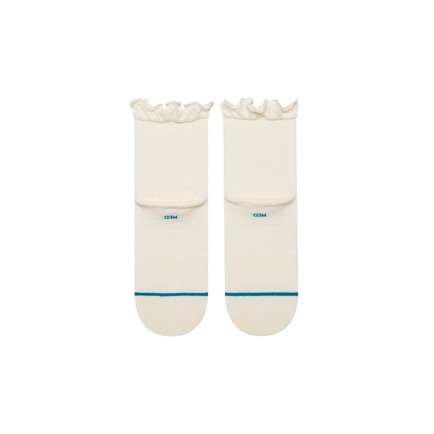Stance Ruffle Icon quartersokker ivory let polstring