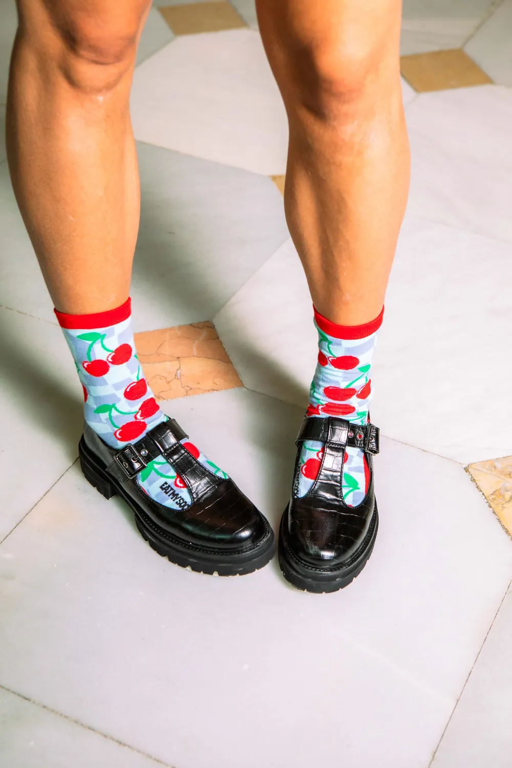 Eat My Socks Cherry Baby sokker kirsebær