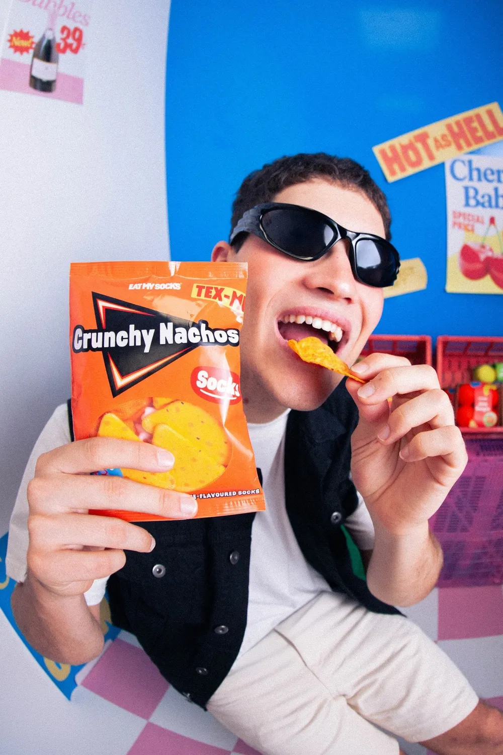 Eat My Socks Crunchy Nachos Tex-Mex sokker