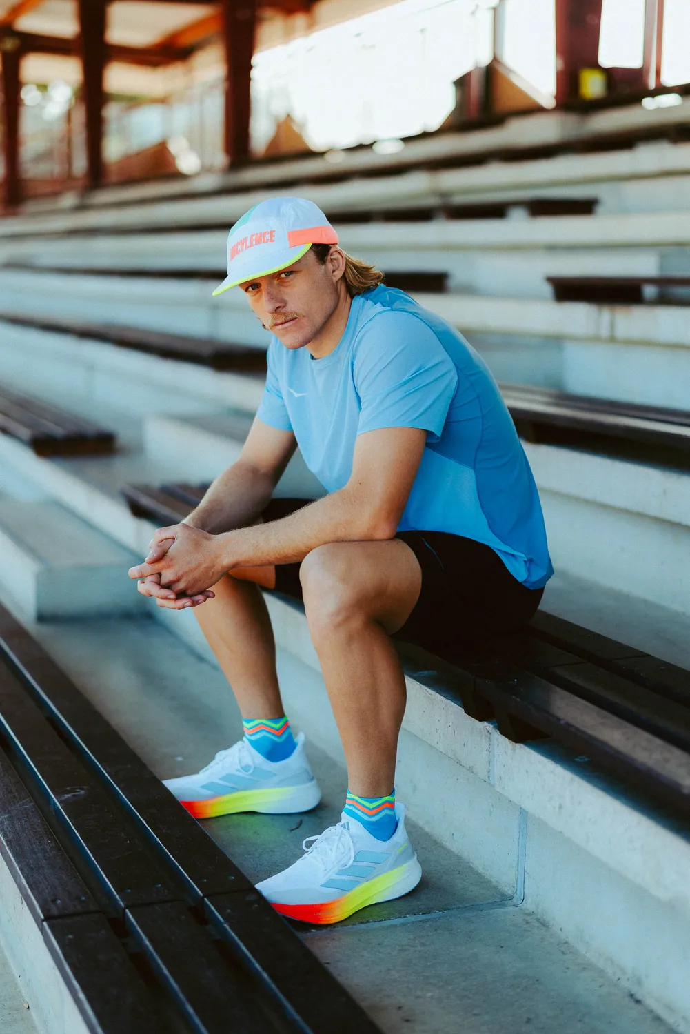 Incylence Ultralight Waves Short løbestrømper cyan green ultralette