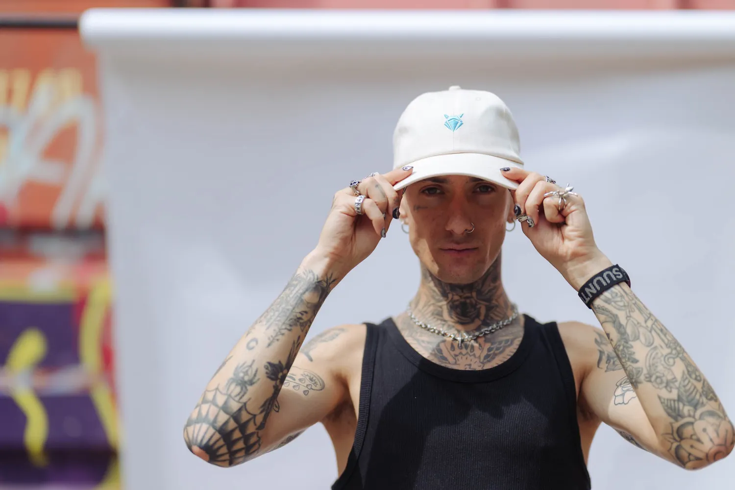 Incylence Base Cap V1 Off-White kasket bomuld