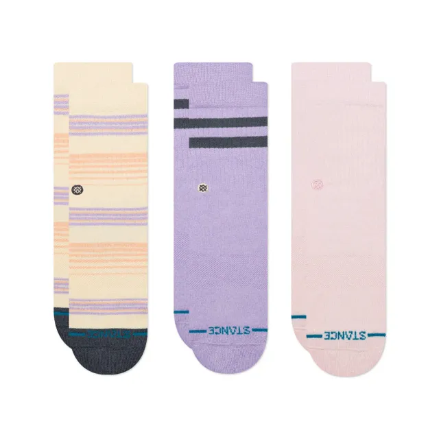 Stance Novi børnesokker pink 3-pak nylon