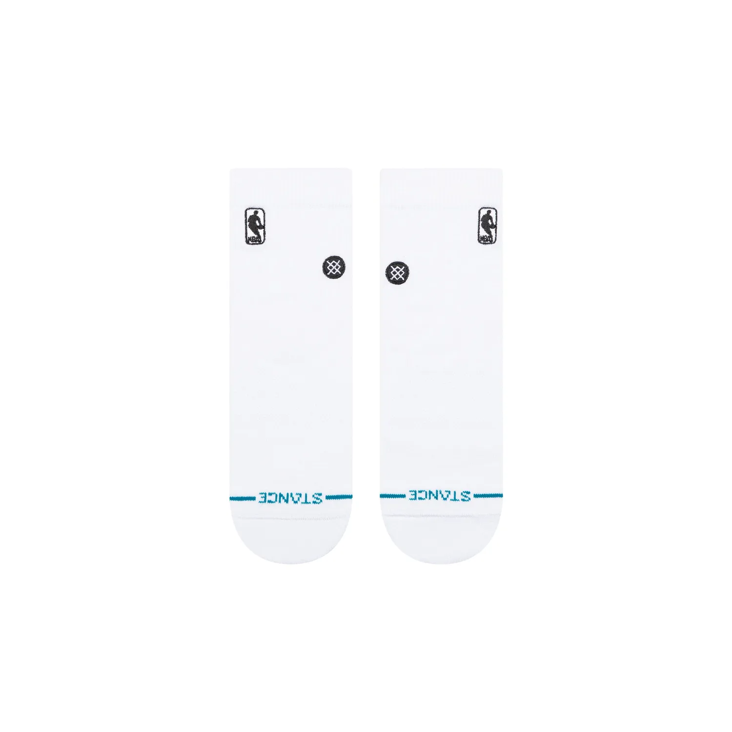 Stance Logoman Quarter ankelstrømper hvid M medium polstring