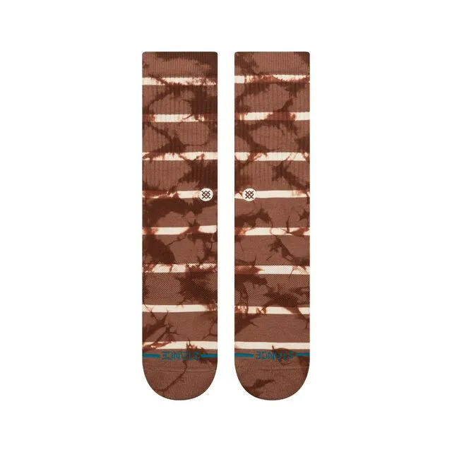 Stance Mojo Crew strømper brun bomuld