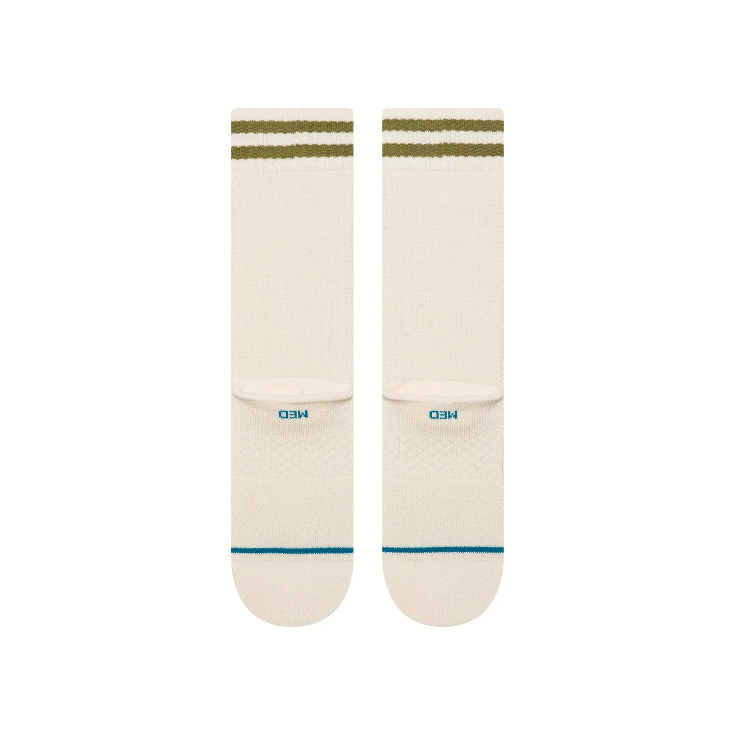 Stance Waffles N Butter crewsokker elfenben bomuld
