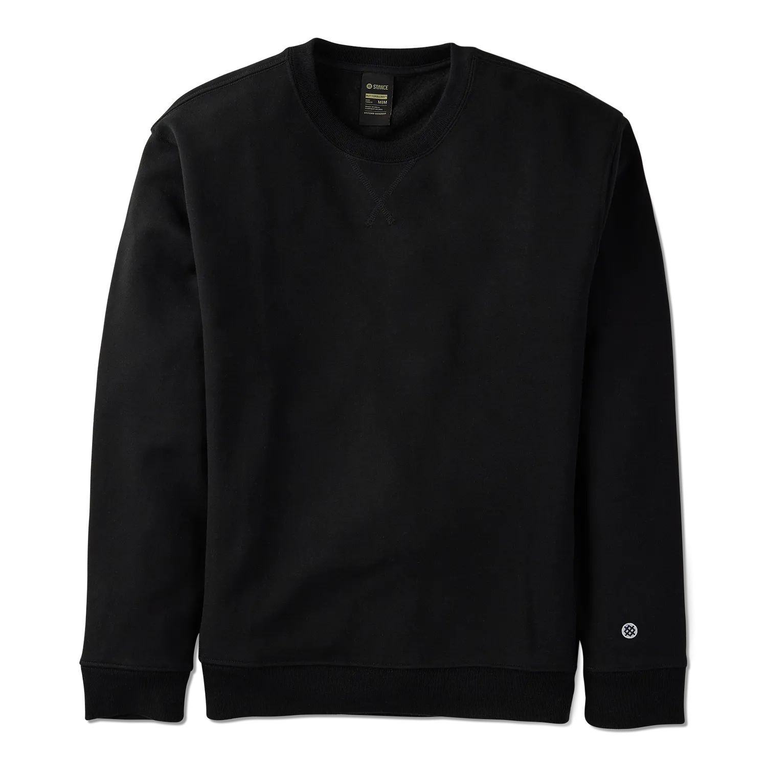 Stance Aura Crew sweatshirt sort afslappet