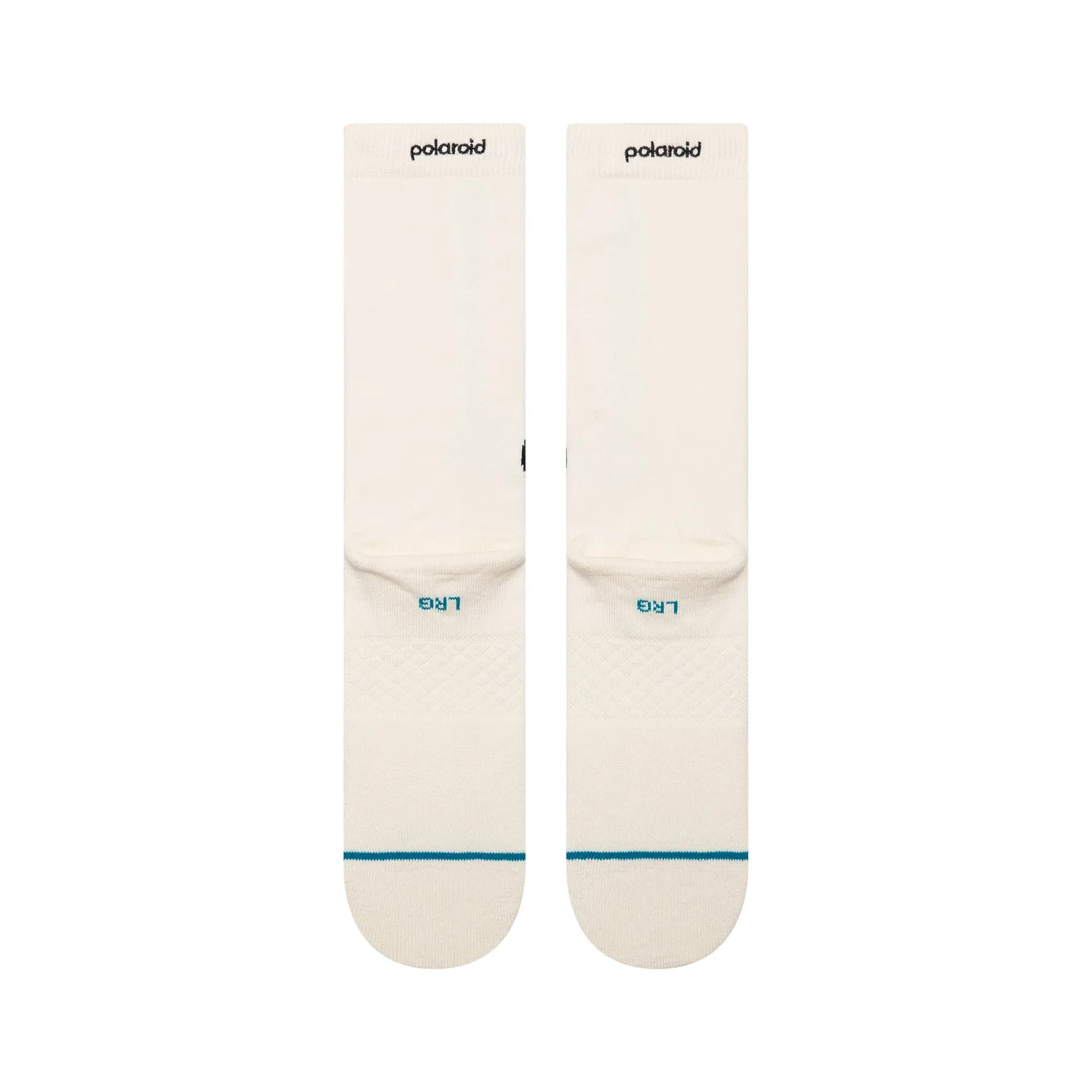 Stance Aperture crewsokker hvid Polaroid medium