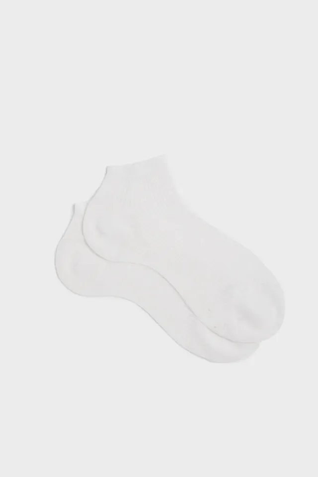 Bresciani Sofia damesokker off white bomuld
