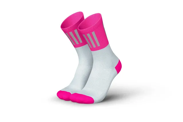 Incylence High-Viz V3 løbestrømper pink refleks