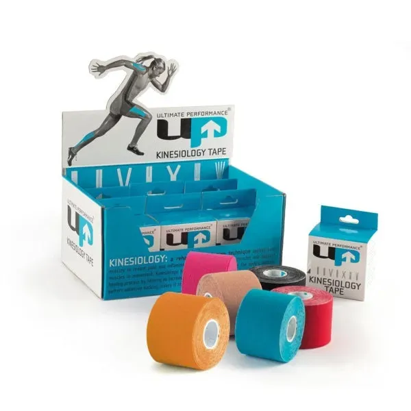 1000 Mile kinesiologitape sort 5 m elastisk
