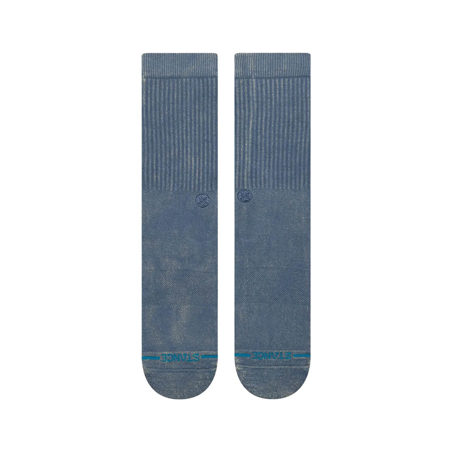 Stance Icon Dyed crew strømper havblå bomuld