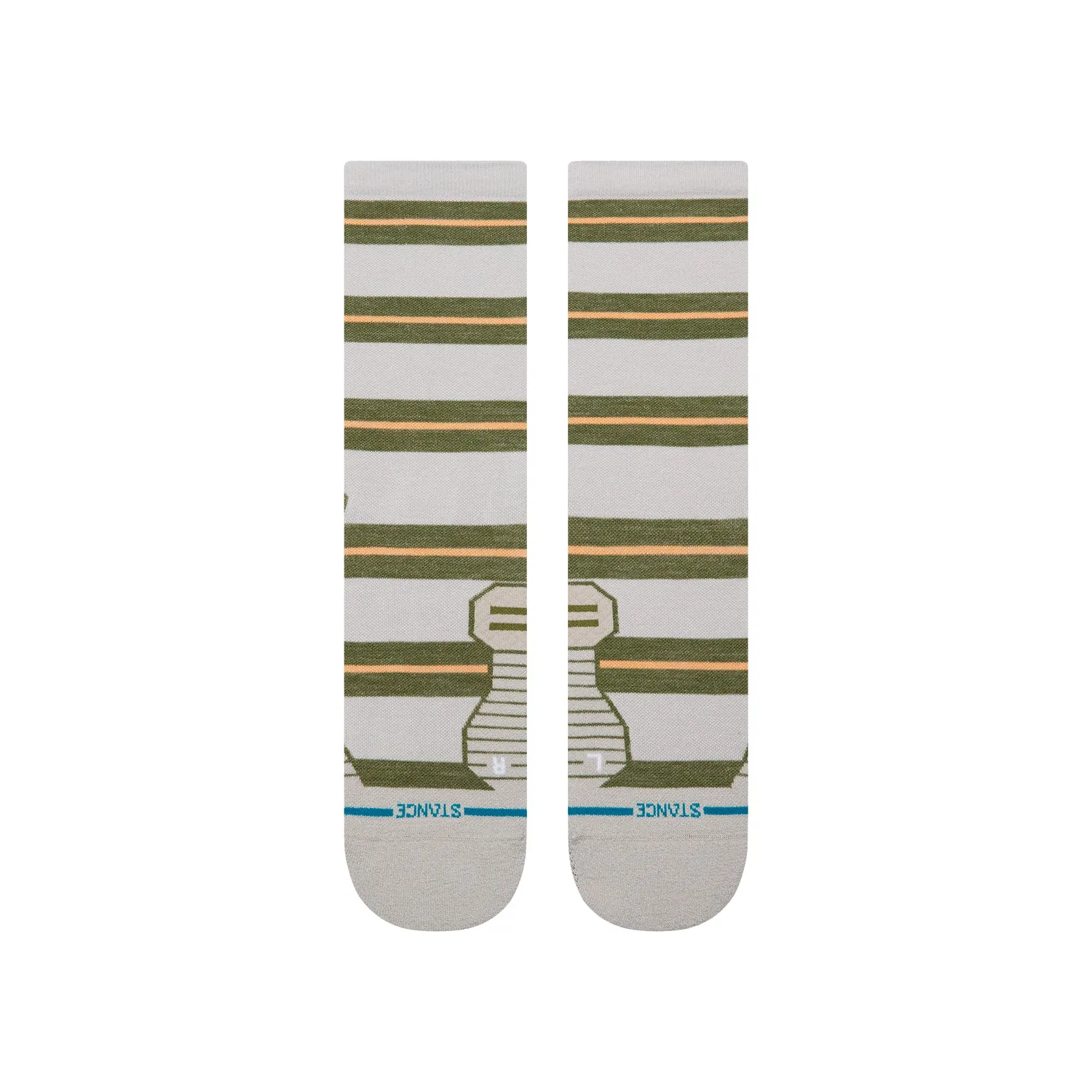 Stance Striped It Light uldstrømper grå crew