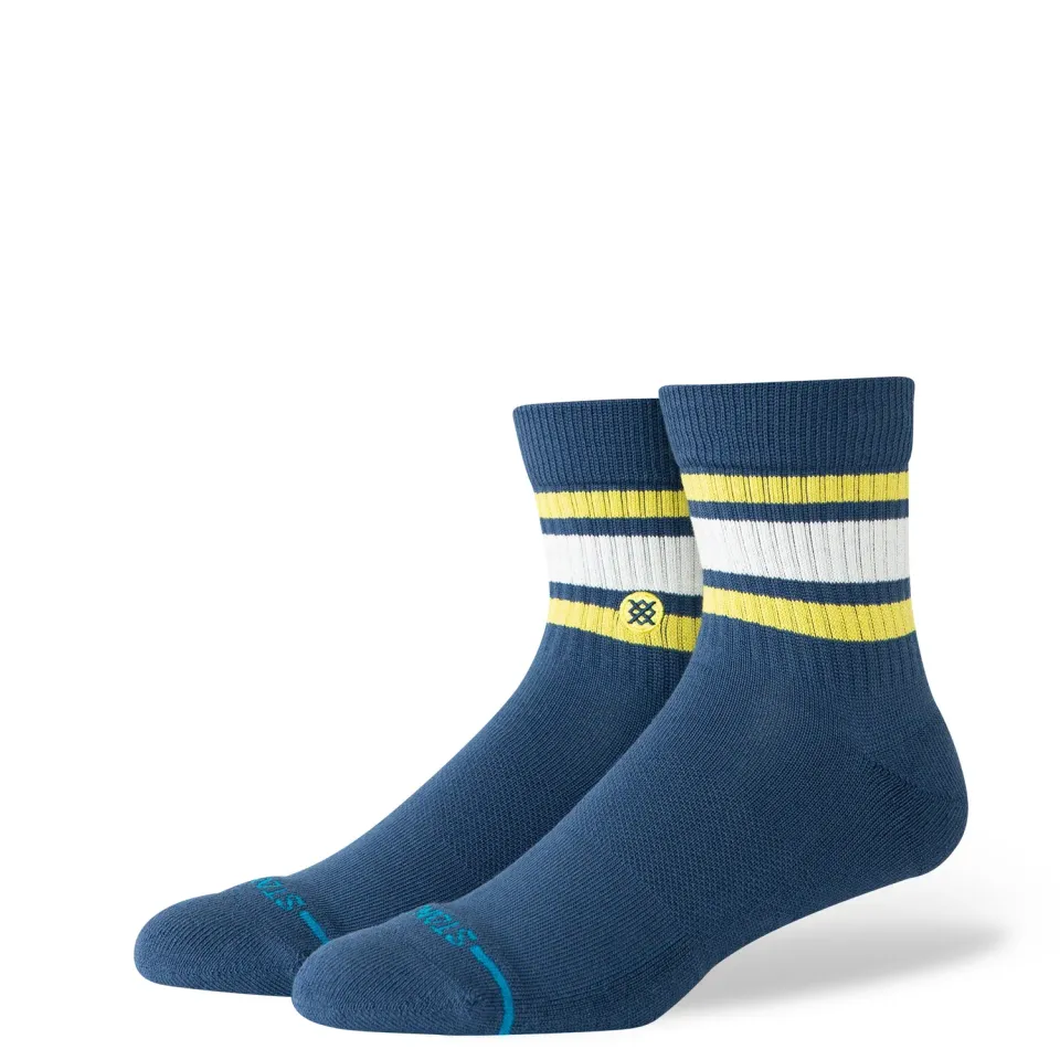 Stance Boyd Quarter strømper deep teal kæmmet bomuld