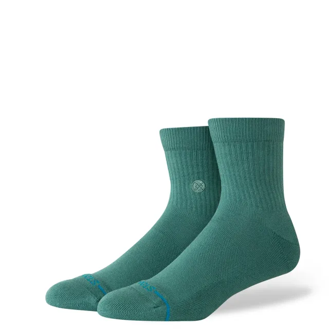 Stance Icon quarter strømper teal medium støtte