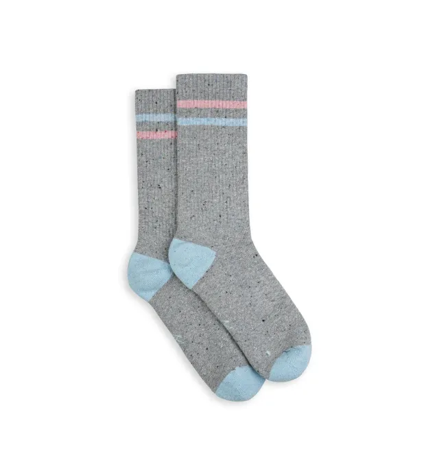 Incylence Lifestyle One Grey Blue hverdagssokker bomuld silke
