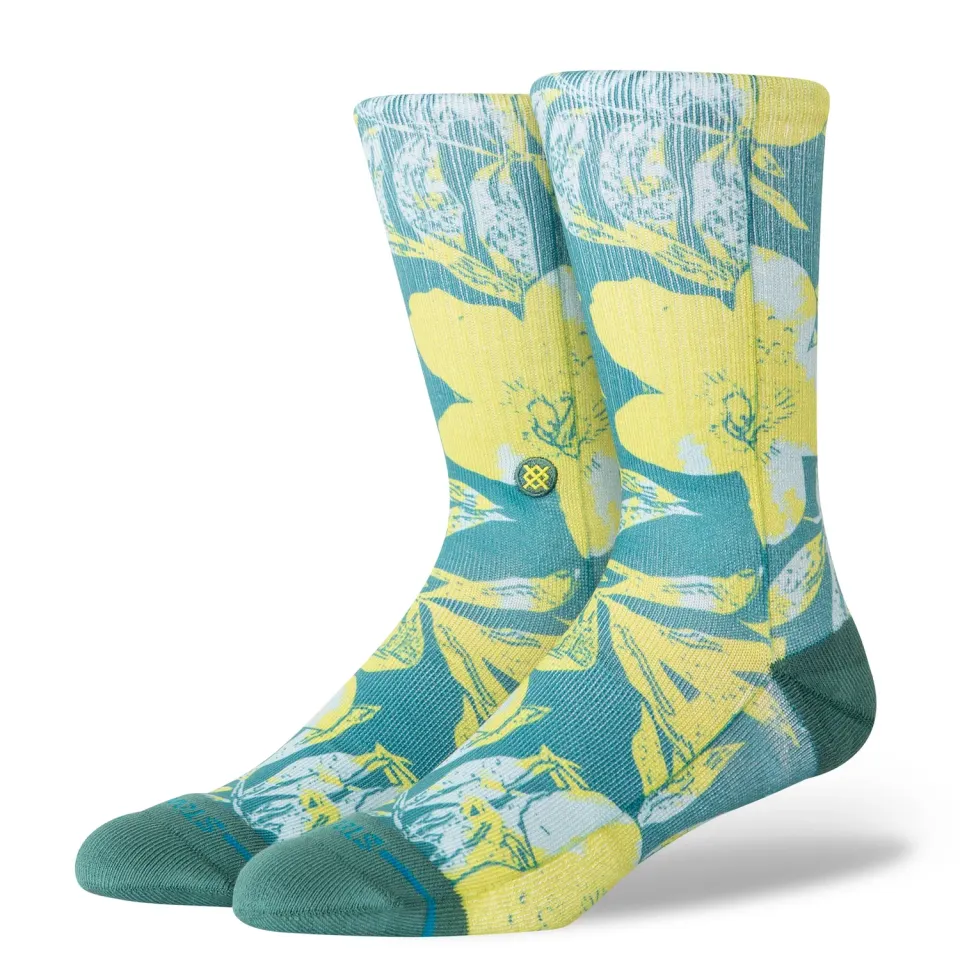 Stance Lihue Crew strømper grøn – medium polstring