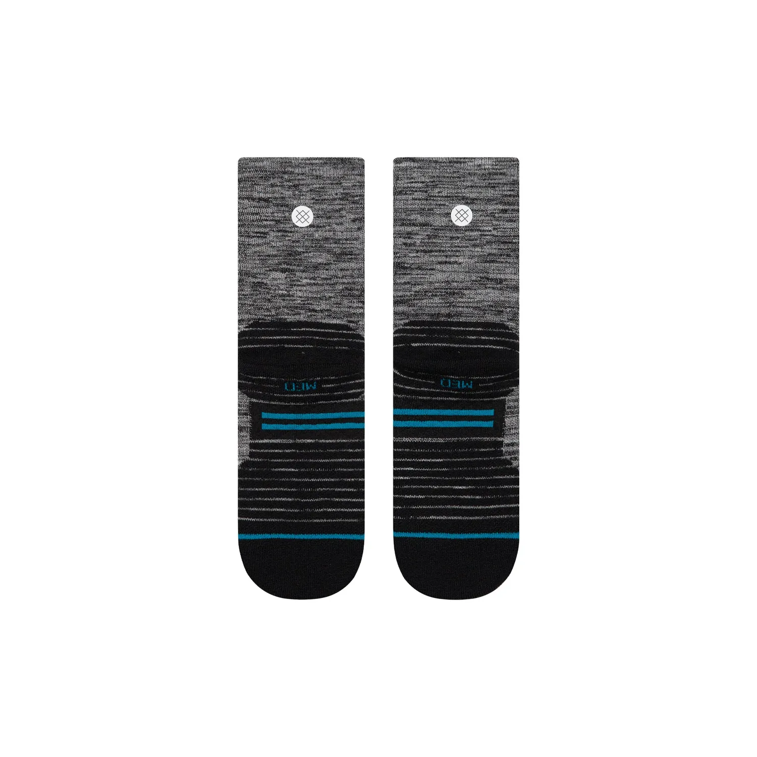 Stance Mid Wool Crew vandrestrømper black merino