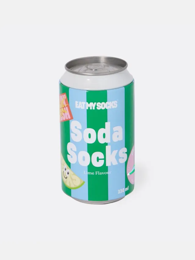 Eat My Socks Soda Socks Lime sokker 1 par