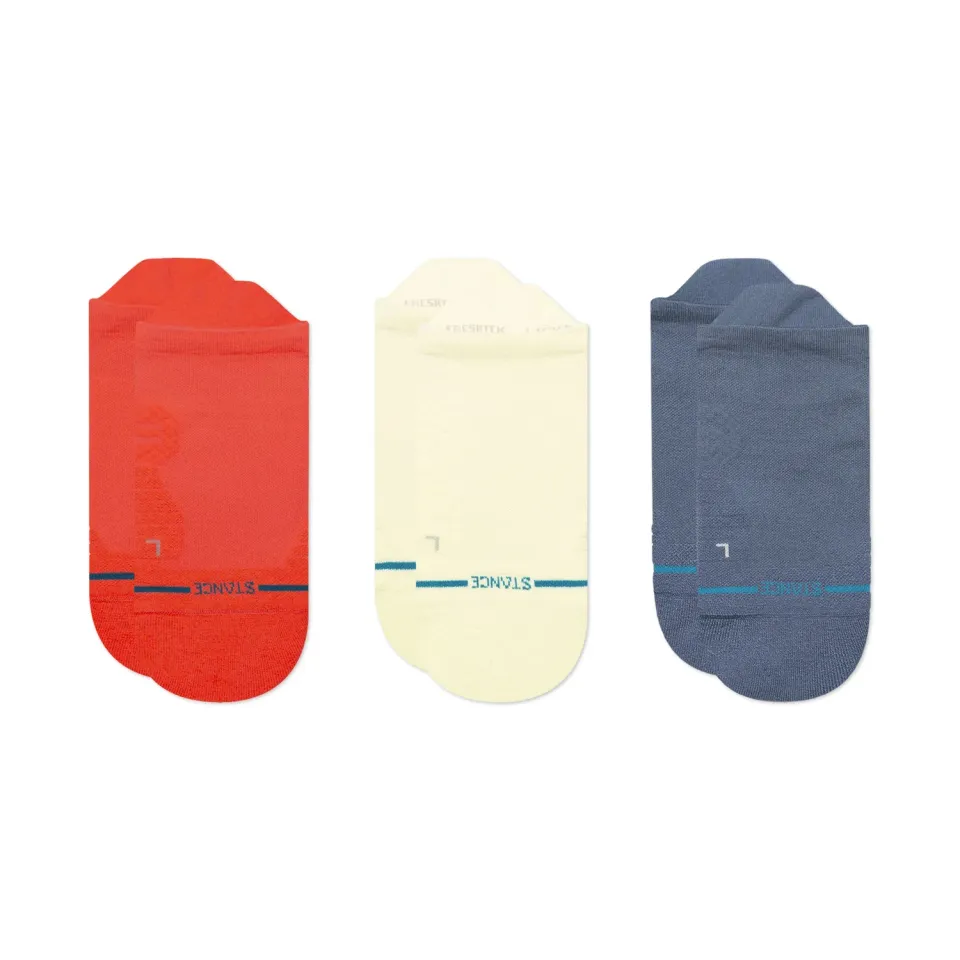 Stance Run Light Tab løbestrømper 3-pak coral lette