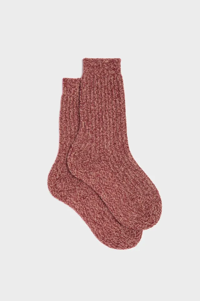 Bresciani Patrizia damestrømper rød uld cashmere