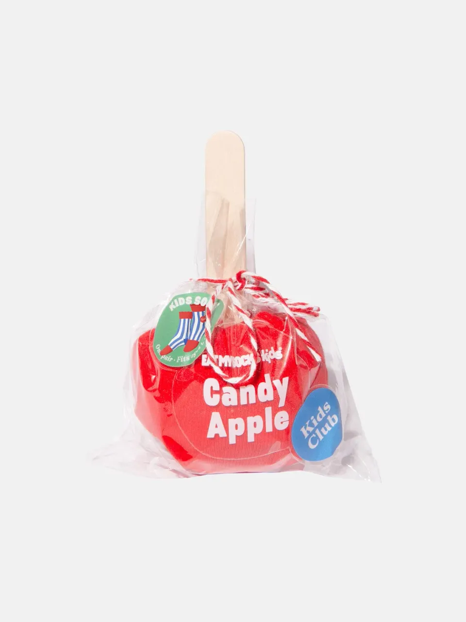 Eat My Socks Candy Apple børnesokker 1 par rød