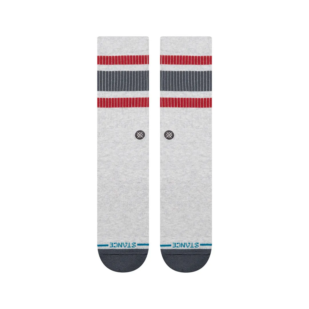 Stance Boyd Pop Stitch crew strømper heather grey bomuld